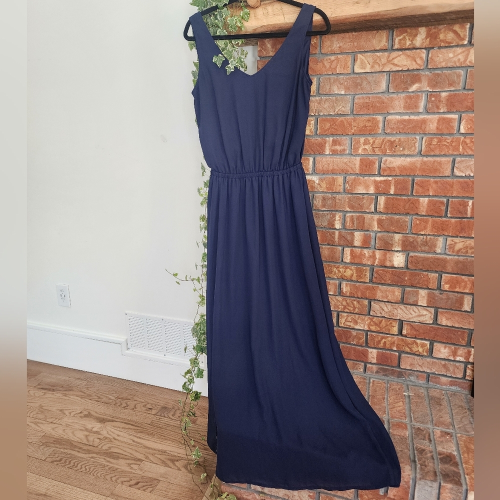 Show Me Your MuMu Navy Maxi Dress